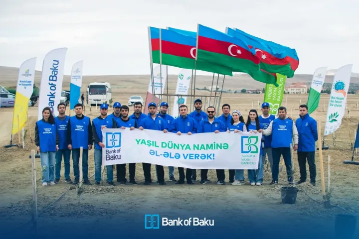 Bank of Baku-dan yaşıl təşəbbüs – növbəti ağacəkmə aksiyası keçirildi